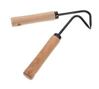 HANABASS 2 Pezzi Strumento per Giardinaggio Manganese Estirpatore Manuale Ergonomico per Erbacce Utensile per Rimuovere e Denti per Pulizia e Colore Casuale