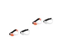 HANABASS 2 Set Braccialetti Riflettenti LED per Corsa Notturna per Sicurezza all Armband Fluorescenti per attività E Passeggiate 2 * 2