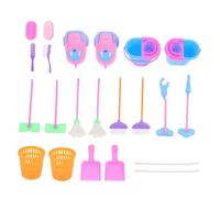 HANABASS 2 Set Da 18 Pezzi Mini Scopa Per Bambole Giocattolo Per Per La Pulizia Della Casa Giocattolo Per Mini Spazzatrice In Plastica Colorata Colore Casuale