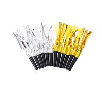 HANABASS 2 Set Soffia Il Fischio Del Drago Casse Audio Fischietti Da Festa Strumenti Musicali Per Fischi Per Novelty Noisemaker Toys Per Le Feste P.s Silver