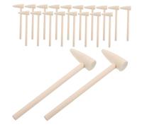 HANABASS 20 Mini Martelli Legno per Giocattoli da Martellare Educativi per Sviluppo Motricità Fine e attività Gruppo Kit DIY
