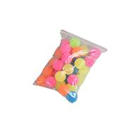 HANABASS 20 Palline Rimbalzanti Colorate Gomma per Giocattoli Divertenti Palline Fluorescenti per Feste e Giochi All Colore Casuale Colore Casuale