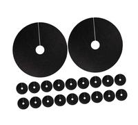 HANABASS 20 Pezzi Anelli Pacciamatura Non Tessuti per Radici Riutilizzabili e Degradabili Protezione Piante e Controllo Erbacce per Coltivazioni e Giardino