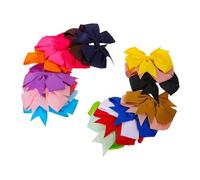HANABASS 20 pezzi Fiocchi per Clip Sicure e Morbide Accessori Colorati per Neonate Ragazze e Adatti Compleanni Feste e Uso Quotidiano