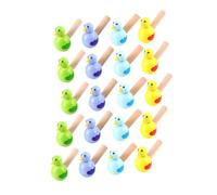 HANABASS 20 Pezzi Fischietti in Legno Creativi a Forma Di Animale Per Ragazzo Ragazza Giocattoli Interattivi Colorati Per Asilo e Scuola Materna