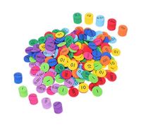 HANABASS 200 Pezzi gioco del cervello Strumenti di apprendimento della matematica forniture di matematica elementare dischi numerici matematici dischi di matematica per eva
