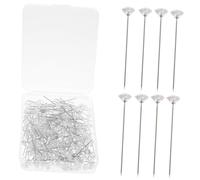HANABASS 200pezzi Spilli Dritti Testa Forma di Fiore Spilli per Bouquet da Sposa Testa Diamante per Creazione di Gioielli Bastoncino per Corsage di Strass per Ricamo e Cucire