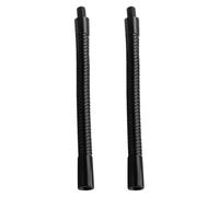 HANABASS 2pcs Black Gooseneck Mic Stand Extension Flexible Microphone Arm Adjustable Mic Tube Hose Microphone Holder Adapter for Stage