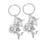 HANABASS 2pezzi Portachiavi in Cappello da Cowboy Stivale e Cavallo Occidentale Ciondolo Chiave Tema Western per Accessori per Appassionati del Western