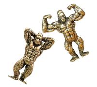 HANABASS 2pezzi Sculture Rame-berillio Statue Decorative Uniche Per Casa e Ufficio Artistici Per Scrivania Dettagli Incredibili e Design Accattivante