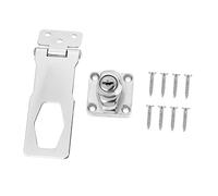 HANABASS 2pezzi Serratura Gancio per Armadietti Serratura di Sicurezza Chiavi Resistente in Lega di Zinco Facile da Installare per Porte in Legno e Accessori Vari