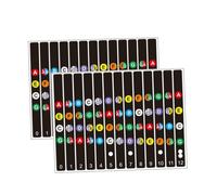 HANABASS 2sets Adesivi Per Scale Di Chitarra Segni Di Nota Per Principianti Adesivi Per Note Di Chitarra