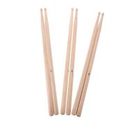 HANABASS 3 Paia Bacchetta Del Tamburo Bacchette Bulk 5a Drum Sticks 5a Drumsticks Classic Drumsticks Per Pratica e Prestazioni Drumsticks Per La Batteria Rullante Da Marcia Di Legno Beige