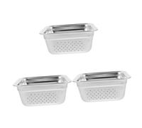 HANABASS 3 Pezzi Cestino Barbecue Portatile in Inossidabile con Outdoor Compatto ed Ergonomico per Camping e Grigliate all Capacità per Cottura