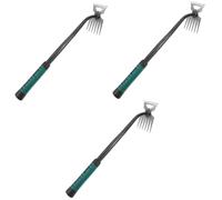 HANABASS 3 Pezzi di per Diserbo Attrezzo da Giardino Triangolare Attrezzo da Giardino per La Pulizia Zappe da Giardino Forca per Diserbo Attrezzi da Scavo per Giardino