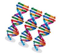 HANABASS 3 Pezzi Genetico Del Dna Kit Molecolare Del Dna a Doppia Fai Da Te Modelli Molecolari Scientifici Componenti Modelli Scientifici Del Dna Abs