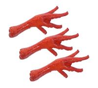 HANABASS 3 Pezzi Modelli Realistici di Artigli di Pollo Artificiali per Decorazioni e Scatti Fotografici Accessori Versatili per DIY Ristorante e Casa