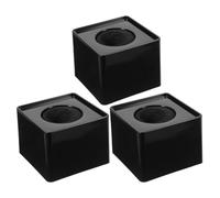 HANABASS 3 Pezzi Supporto per Microfono Compatto e Leggero in Plastico Nero Foro da 37mm, Stile Moderno, per Interviste e Presentazioni