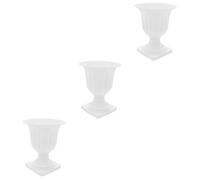 HANABASS 3 Pezzi Vintage Staccabile in Plastica per Piante Artificiali Fioriera Decorativa per Esterno Balcone e Contenitore per Leggero e Facile da Spostare per Decorazioni Casa e