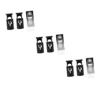 HANABASS 3 Set Fermagli Antivento per da Clip per Fissaggio Bandiere Decorative Clip Tappi per Pratico e Facile