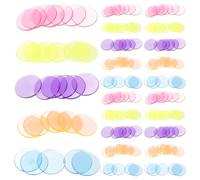 HANABASS 300 pezzi Gettoni Bingo Trasparenti Fiches Gioco Plastica per Tombola e Giochi di Festa Accessori Bingo per Contare e Apprendimento Matematica