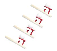 HANABASS 4 Elementi Giocattolo Palline Galleggianti in Legno e Plastica per Ragazzo Ragazza Bordo Tondo, Dimensioni Compatte 15X5,5X1,5 CM, Giocattolo Educativo per Divertimento e Festa