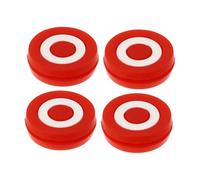 HANABASS 4 Pezzi Ammortizzatori Vibrazione per Racchette da Tennis in Silicone Rosso Assorbitori Shock per Controllo Migliorato e Comfort Riduzione Dolore Gomito da Tennis Facili da