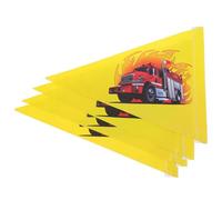 HANABASS 4 Pezzi Bandierina Sicurezza per Biciclette per Bandierine Triangolari Gialle con Dei Alta Visibilità per Maggiore Sicurezza su Facile Sostituzione e Adatta Scooter e Attività