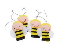 HANABASS 4 Pezzi Marionetta da dito con ape burattini per la narrazione animali burattini da dito marionette da dito per marionette da dito dei cartoni animati Peluche