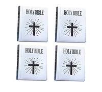 HANABASS 4 Pezzi Mini Bibbie Miniatura da Libri Decorativi per Casa delle Accessori Chic per Creare Scene Realistiche Miniatura