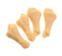 HANABASS 4 Pezzi Mini Pollo Simulazione Di Di Pollo Giocattoli Di Simulazione Di Pollo Arrosto Carne Di Simulazione Giocattolo Da Masticare Cibo Falso Pvc