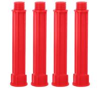 HANABASS 4 Pz Ugello per Calafataggio Rosso in Plastica, Ugello Tubolare per Colla, Prolunga per Ugello, per Finestre e Porte, 4 Pezzi