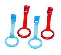 HANABASS 4 Trazione per Lettino Maniglie Sicure per Supporto e Camminata Accessori e Facili Appendere per Box e Culla Blu e
