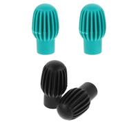 HANABASS 4pezzi Coperchio in Silicone per Bacchette Smorzatore del Suono delle Bacchette Protezione per Testa delle Accessori per Strumenti Musicali per Esercitarsi la Batteria in Modo