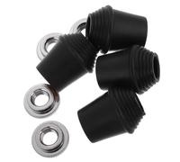 HANABASS 4pezzi Supporto per Gamba del Tamburo di Base Piedini in Gomma e Dadi di Bloccaggio Compatibile con Kit di Batteria Gambe per Grancassa Staffa per Gambe di Tamburo in Plastica