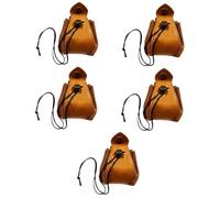 HANABASS 5 Pezzi Borsa PU Design Vintage Sacchetto per Gioielli e Monete Organizer Pratico e Versatile per Piccole Cose Facile Resistente Alla Polvere per Giocatori e Collezionisti