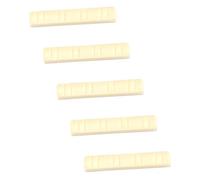 HANABASS 5 Pezzi Dadi Slotted per Mandolino in Plastica Beige, Accessori per Mandolino 8 Corde, Durezza Straordinaria e Peso Leggero, per Strumenti Musicali Folk