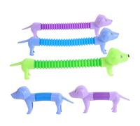 HANABASS 5 Pezzi giocattolo telescopico per cani giocattoli ludic giochi giocattoli sensoriali giocattoli per cani di grossa taglia di grandi dimensioni piccoli giocattoli plastica