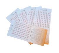 HANABASS 5 Pezzi Libri Illustrati con Esagrammi I Ching Cartaceo Risorse per Letture e Comprensione del