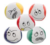 HANABASS 5 Pezzi Sacchi di sabbia per gioco di lancio per lancio del sacco di fagioli per palle da giocoleria leggere polpette di fagioli palline da giocoliere pvc