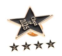 HANABASS 5 Spille da Bavero a Stella a Cinque Punte per Laurea 2025, Spilli Decorativi da Scialle e Distintivi da Cappotto, Accessori per Feste di Laurea e Souvenir per Studenti