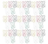 HANABASS 50 Pezzi Clip per Denti Colorate in Metallo, Clip Note Creative e Resistenti Forza di Chiusura Forte, per Ufficio e Casa Colore Casuale