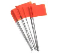 HANABASS 50pezzi Bandiere Di Marcatura Per Giardino Con Supporti Bandiere Di Irrigazione Arancioni Per Identificazione Piante e Segnalazione Cortile Giardino e Costruzione