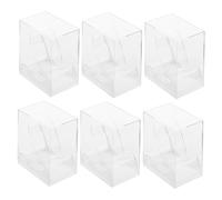 HANABASS 6 pezzi Porta Orologi Trasparenti per Donne Custodia Espositiva e Confezione Resistente Base Stabile per Orologi Piccoli e di Dimensioni Intermedie