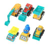 HANABASS 6 Pezzi tirare indietro il giocattolo dell'auto Mini Pull Back Toy Cars Piccole macchine a tiro in blocco giocattoli per auto per mini auto da ritirare plastica Blu