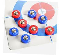 HANABASS 64 Mini Pucks Shuffleboard Tavolo Accessori Ricambio con Palline Curling Scorrevoli per Giochi Calcio Adatti e Club