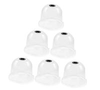 HANABASS 6pezzi Cupola Plastica per Piante Campana da per Protezione Copertura Protettiva per Vivaio Cupola Antiumidità d Aria Trasparente Offrendo Un Crescita Confortevole per Piante Sane