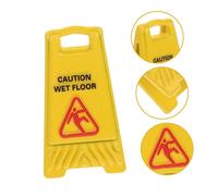 HANABASS 7 Miniature Wet Floor Caution Signs Realistic Safety Warning For Dollhouse And Fairy Garden Educational Accessories