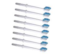 HANABASS 8pezzi Testine di Ricambio per Irrigatore Dentale in Abs Bianco per Pulizia Profonda Sotto Gengive e Zona d Ombra i Denti