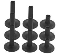 HANABASS 9 pezzi Maniche in Plastica per Piatti Batteria Supporto Resistente e Compatibile con Kit Batteria e Stand Accessori per Strumenti Musicali Facili da Installare e Durevoli